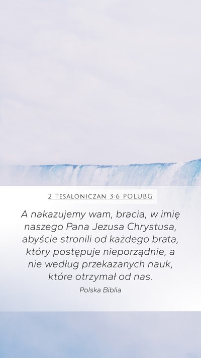 2 Tesaloniczan 3:6 POLUBG Bible Verse Image