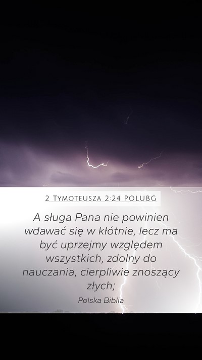 2 Tymoteusza 2:24 POLUBG Bible Verse Image