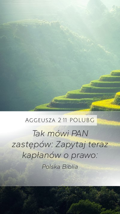 Aggeusza 2:11 POLUBG Mobile Phone Wallpaper - Tak mówi PAN zastępów: Zapytaj teraz - Mobile Bible Verse Wallpaper
