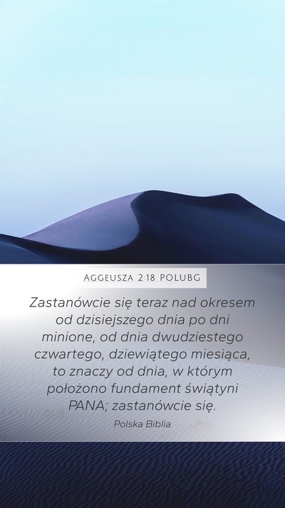 Aggeusza 2:18 POLUBG Bible Verse Image