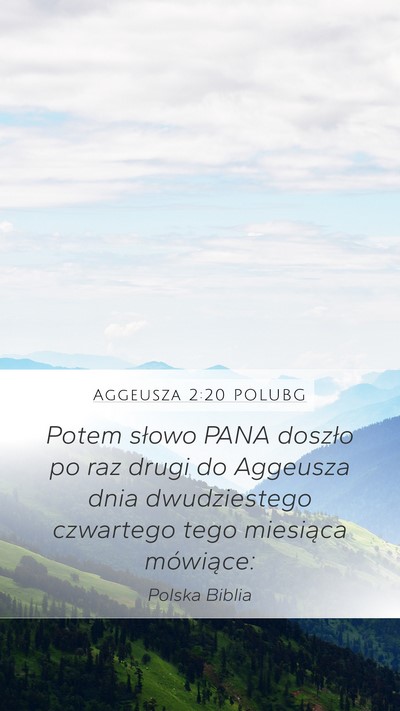 Aggeusza 2:20 POLUBG Bible Verse Image