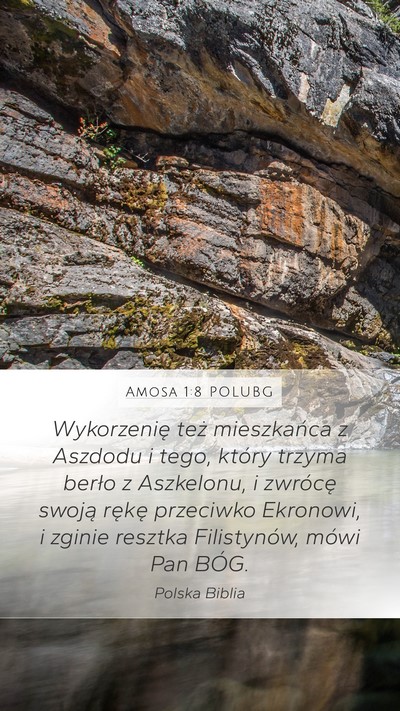 Amosa 1:8 POLUBG Bible Verse Image