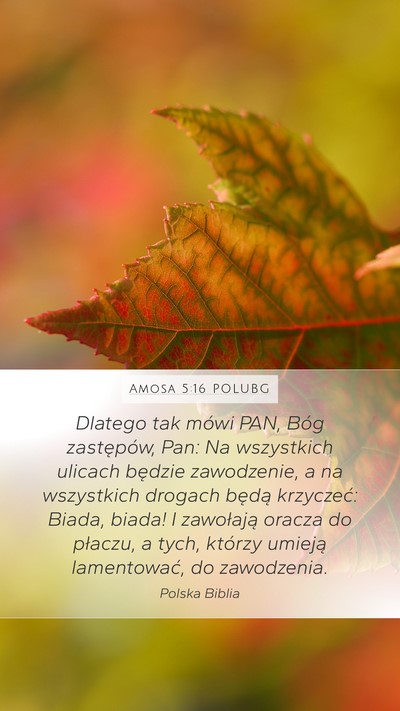Amosa 5:16 POLUBG Bible Verse Image