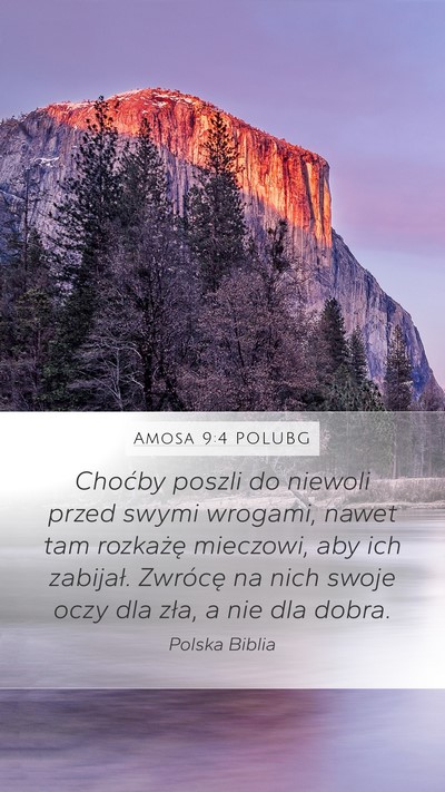 Amosa 9:4 POLUBG Bible Verse Image