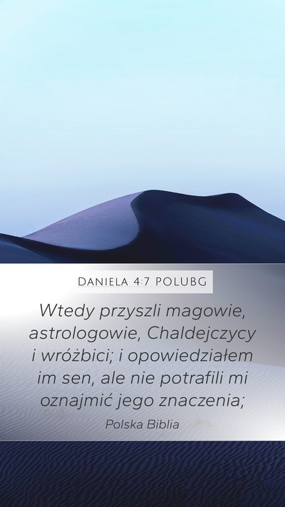 Daniela 4:7 POLUBG Bible Verse Image