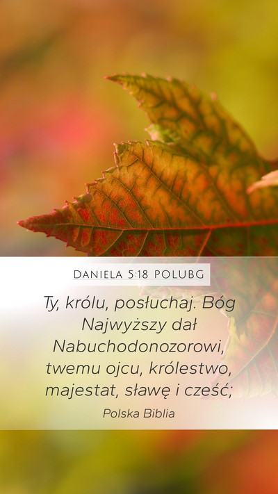 Daniela 5:18 POLUBG Bible Verse Image