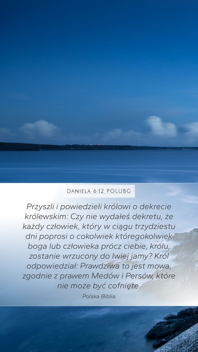 Daniela 6:12 POLUBG Bible Verse Image