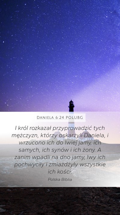 Daniela 6:24 POLUBG Bible Verse Image