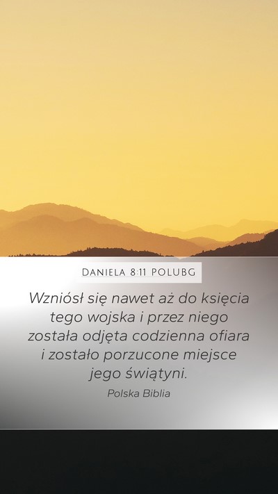 Daniela 8:11 POLUBG Bible Verse Image