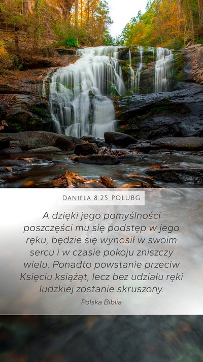 Daniela 8:25 POLUBG Bible Verse Image