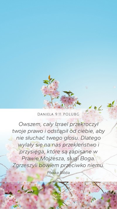Daniela 9:11 POLUBG Bible Verse Image