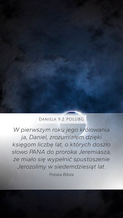 Daniela 9:2 POLUBG Bible Verse Image