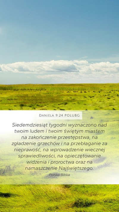 Daniela 9:24 POLUBG Bible Verse Image
