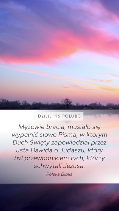 Dzieje 1:16 POLUBG Bible Verse Image