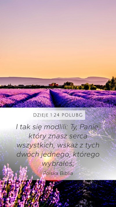 Dzieje 1:24 POLUBG Bible Verse Image