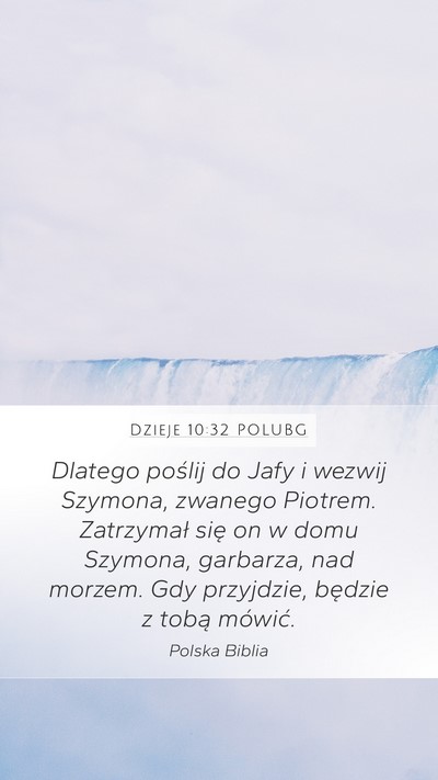 Dzieje 10:32 POLUBG Bible Verse Image