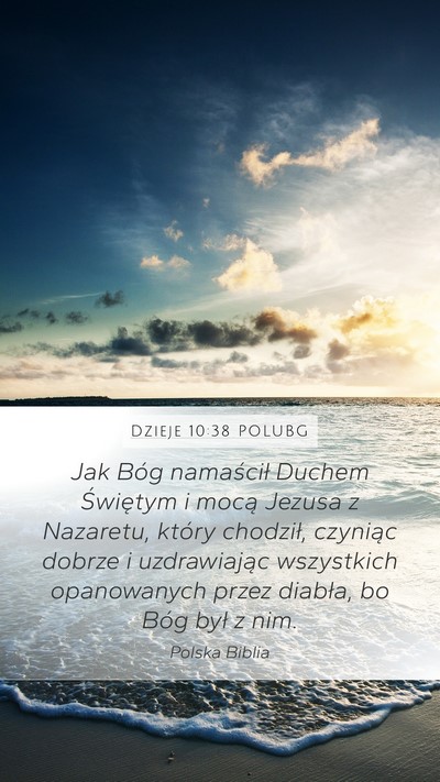 Dzieje 10:38 POLUBG Bible Verse Image