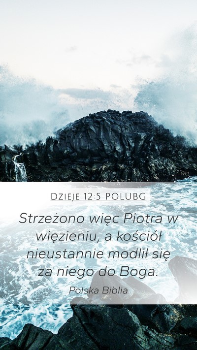 Dzieje 12:5 POLUBG Bible Verse Image
