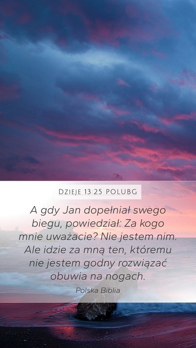 Dzieje 13:25 POLUBG Bible Verse Image