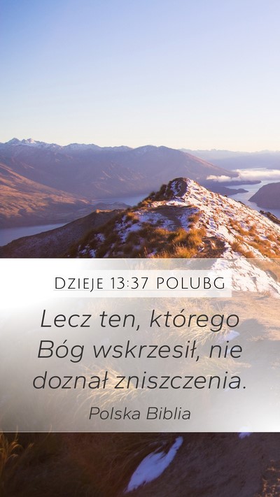 Dzieje 13:37 POLUBG Bible Verse Image