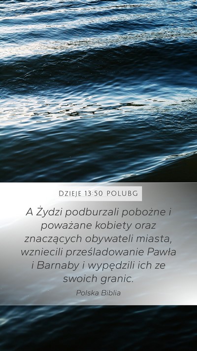 Dzieje 13:50 POLUBG Bible Verse Image