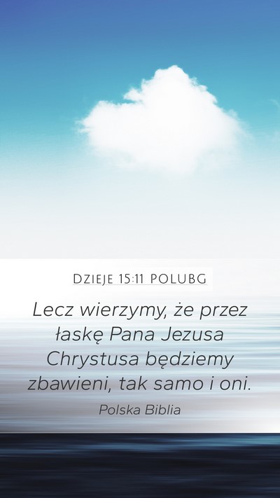 Dzieje 15:11 POLUBG Bible Verse Image