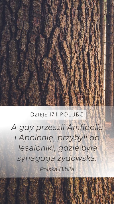 Dzieje 17:1 POLUBG Bible Verse Image