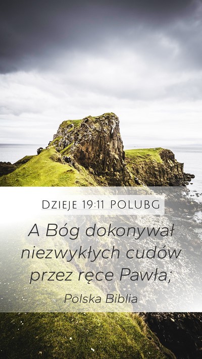 Dzieje 19:11 POLUBG Bible Verse Image