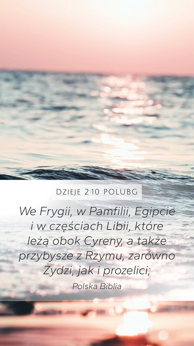 Dzieje 2:10 POLUBG Bible Verse Image