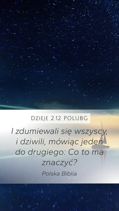 Dzieje 2:12 POLUBG Bible Verse Image