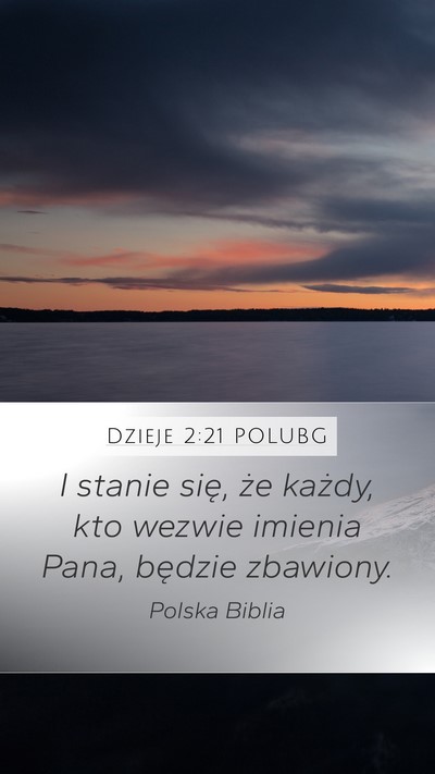 Dzieje 2:21 POLUBG Bible Verse Image