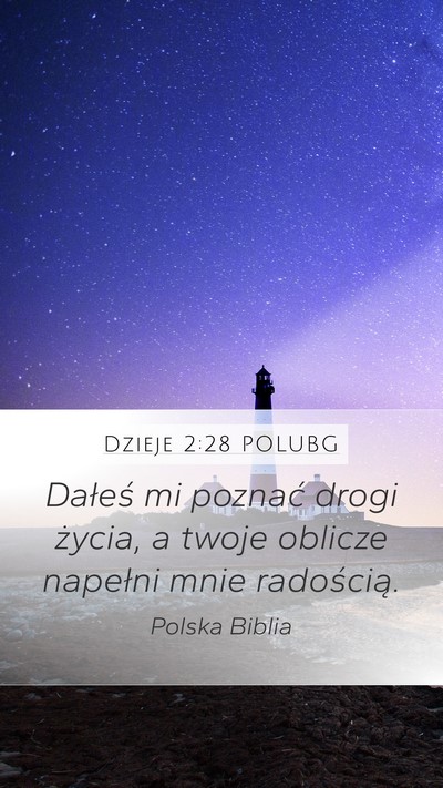 Dzieje 2:28 POLUBG Bible Verse Image