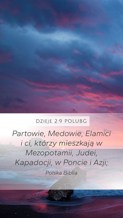 Dzieje 2:9 POLUBG Bible Verse Image