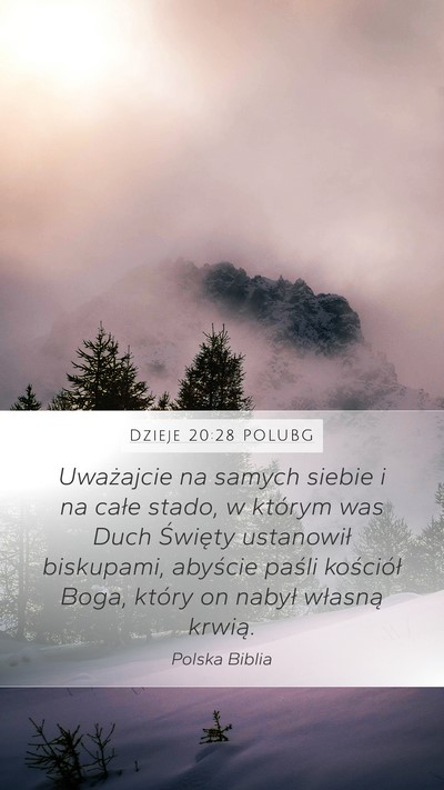Dzieje 20:28 POLUBG Bible Verse Image