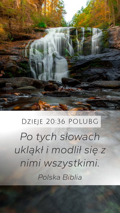 Dzieje 20:36 POLUBG Bible Verse Image