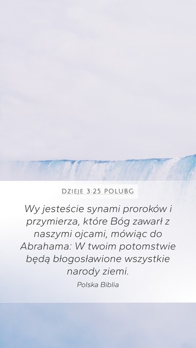 Dzieje 3:25 POLUBG Bible Verse Image