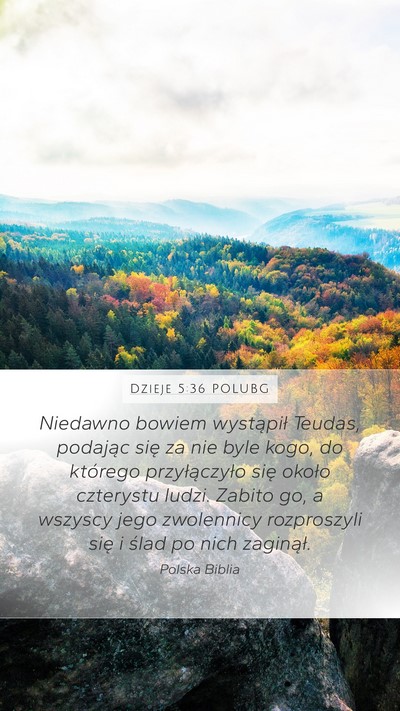 Dzieje 5:36 POLUBG Bible Verse Image