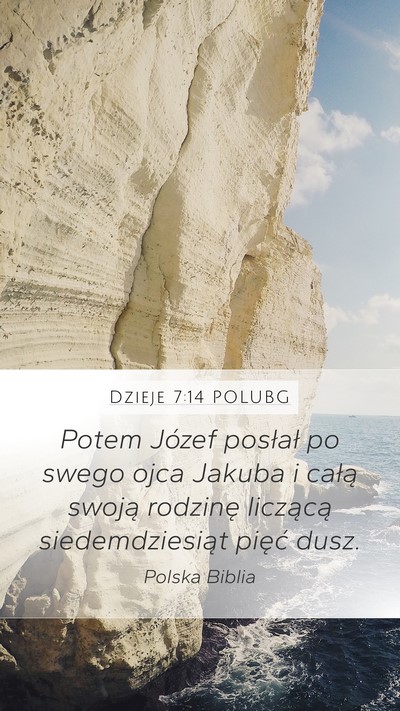 Dzieje 7:14 POLUBG Bible Verse Image