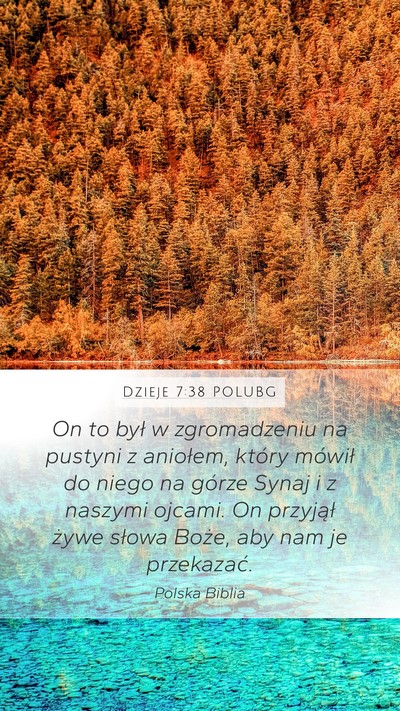 Dzieje 7:38 POLUBG Bible Verse Image