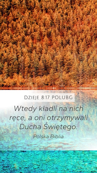Dzieje 8:17 POLUBG Bible Verse Image