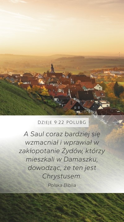 Dzieje 9:22 POLUBG Bible Verse Image