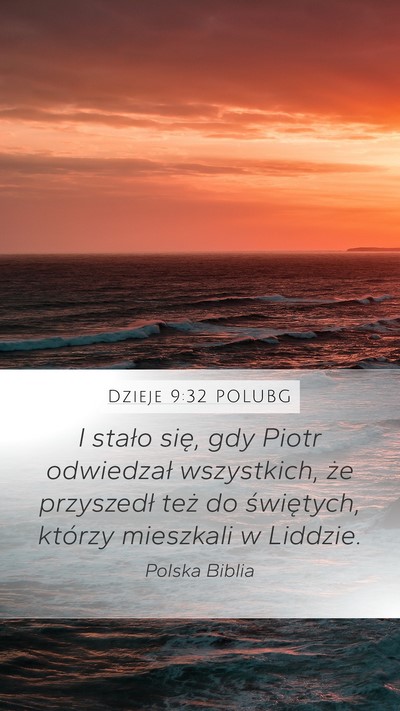 Dzieje 9:32 POLUBG Bible Verse Image