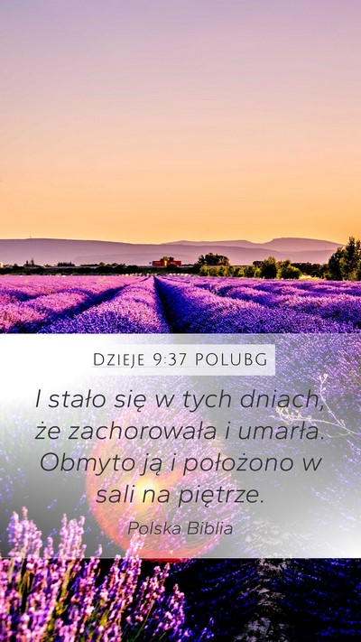 Dzieje 9:37 POLUBG Bible Verse Image