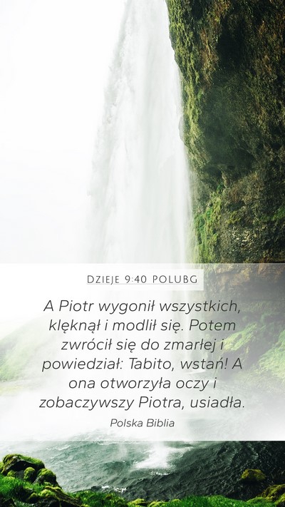 Dzieje 9:40 POLUBG Bible Verse Image