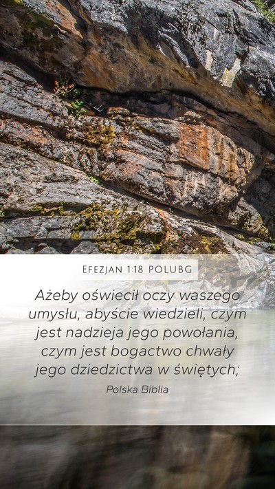 Efezjan 1:18 POLUBG Bible Verse Image