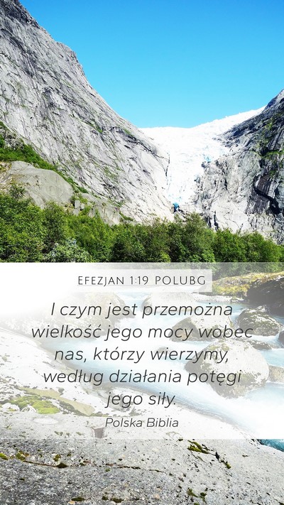 Efezjan 1:19 POLUBG Bible Verse Image