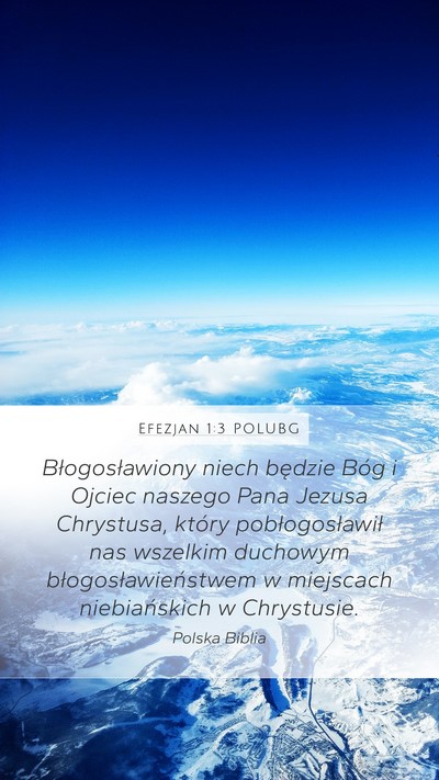 Efezjan 1:3 POLUBG Bible Verse Image