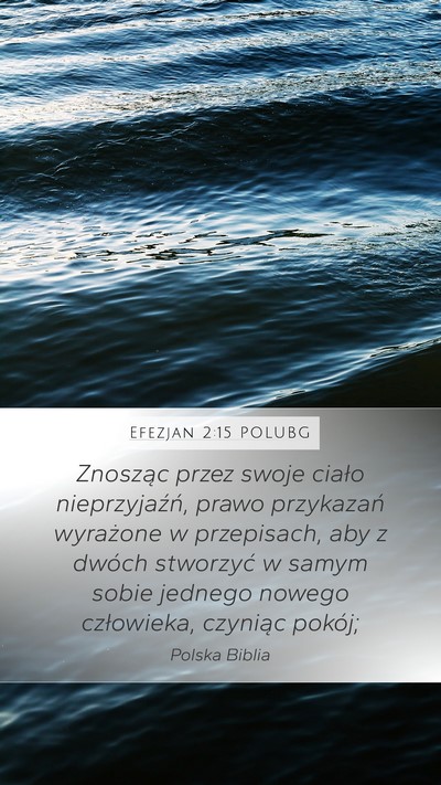 Efezjan 2:15 POLUBG Bible Verse Image