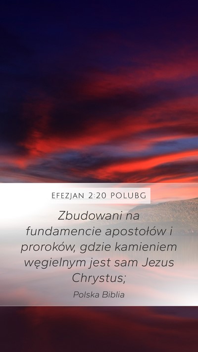 Efezjan 2:20 POLUBG Bible Verse Image