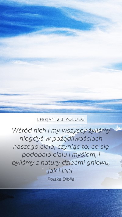 Efezjan 2:3 POLUBG Bible Verse Image